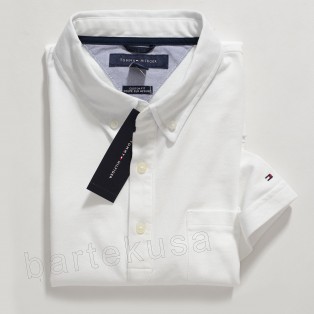 TOMMY HILFIGER BIALA MESKA KOSZULKA POLO SLIM
